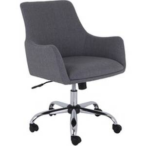 Lorell LLR 68549 Mid-century Modern Guest Chair - Gray - 1 Each