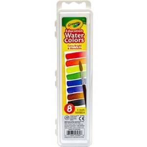 Crayola CYO 530080 Educational Water Colors Oval Pans - 3.80 Oz - 8  S