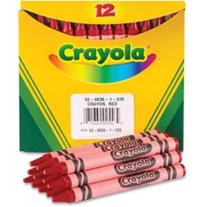Crayola CYO 520836038 Bulk Crayons - Red - 12  Box