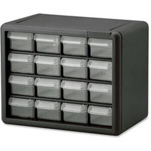 Akromils AKM 10116 Akro-mils 16-drawer Plastic Storage Cabinet - 16 Dr