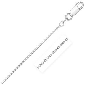 Unbranded 20595-24 Sterling Silver Rhodium Plated Round Cable Chain 2.