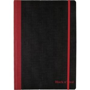 Hamelin JDK 400110530 Black N' Red Flexible Casebound Notebook - 72 Sh