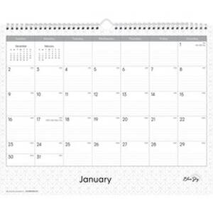 Blue BLS 111292 Enterprise Monthly Wall Calendar - Julian Dates - Mont
