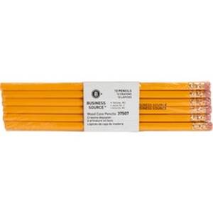 Business BSN 37507 Woodcase No. 2 Pencils - 2 Lead - Yellow Wood Barre
