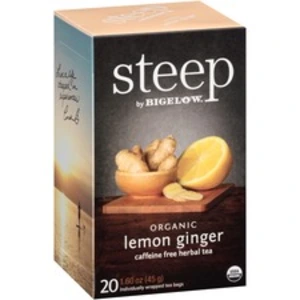 Bigelow BTC 17704 Bigelow Lemon Ginger Herbal Tea - Herbal Tea, Decaff