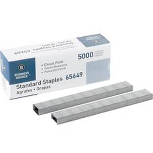 Business BSN 65649 Chisel Point Standard Staples - 210 Per Strip - 14 