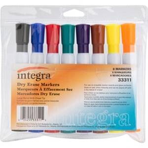 Integra ITA 33311 Chisel Point Dry-erase Markers - Chisel Marker Point