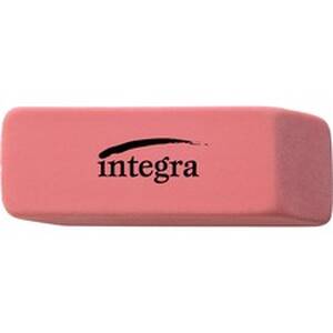 Integra ITA 36522 Pink Pencil Eraser - Pink - 2 Width X 0.8 Height X 0