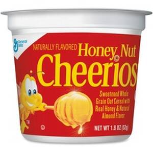 General GNM SN13898 Cheerios Honey Nut Cereal-in-a-cup - Low Fat - Hon