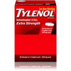 Johnson JOJ 44910 Tylenol Extra Strength Caplets - For Headache, Fever