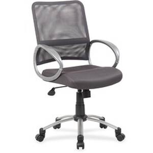 Norstar BOP B6416CG Boss Mesh Back Chair - Charcoal Gray Mesh Seat - C