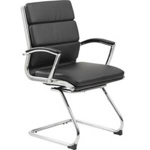 Norstar BOP B9479BK Boss Contemporary Executive Guest Chair In Caresso