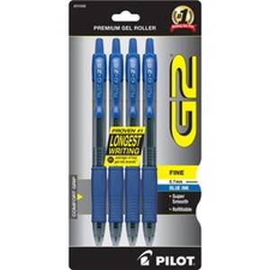 Pilot PIL 31058 G2 Retractable Gel Ink Rollerball Pens - Fine Pen Poin