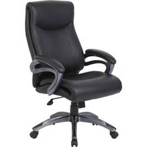 Norstar BOP B8661BK Boss B8661 Executive Chair - Black Leatherplus Sea