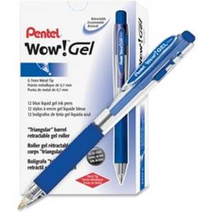 Pentel PEN K437C Wow! Gel Pens - Medium Pen Point - 0.7 Mm Pen Point S