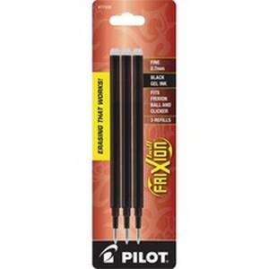Pilot PIL 77330 Frixion Gel Ink Pen Refills - 0.70 Mm, Fine Point - Bl