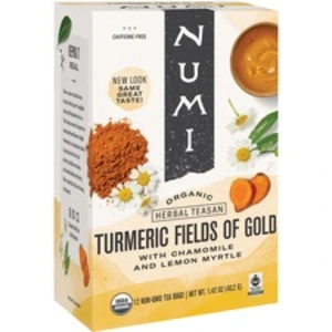 Numi NUM 10553 Turmeric Organic Tea - Turmeric, Verbena, Lemon, Dried 
