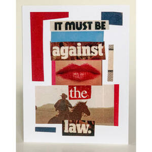 Barnes SQ1376864 It Must Be Against The Law Greeting Card (pack Of 6)