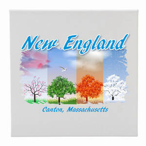 Creative 100955 Canvas 12x12 New England, City (trees)