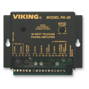 Viking VK-PA-30 Vk-pa-30 Viking 30 Watt Telecom Paging Amp