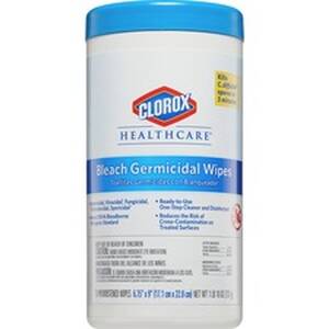The CLO 35309 Clorox Healthcare Bleach Germicidal Wipes - Ready-to-use