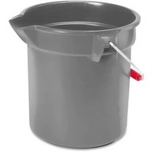 Rubbermaid RCP 296300GY Commercial Brute 10-quart Utility Bucket - 10 