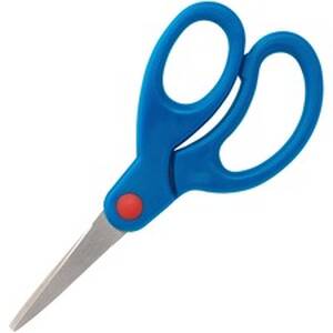 Sparco SPR 39049 Bent Handle 5 Kids Scissors - 5 Overall Length - Stai