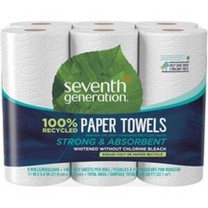Seventh SEV 13731CT 100% Recycled Paper Towels - 2 Ply - 11 X 5.40 - 1
