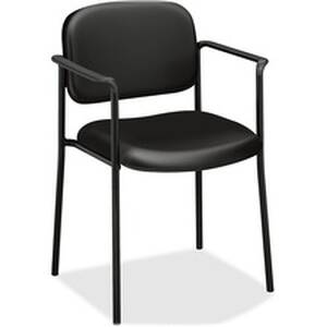 Hon BSX VL616SB11 Hon Scatter Stacking Guest Chair - Leather Seat - Bl