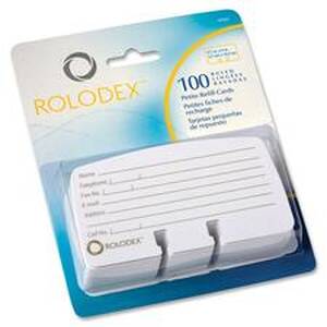 Sanford ROL 67553 Rolodex Rotary File Petite Card Refills - White