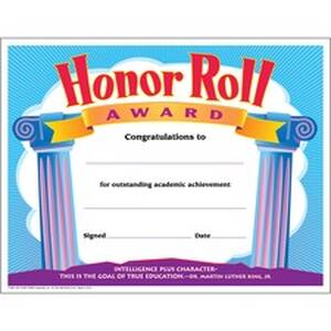 Trend TEP T2959 Trend Honor Roll Award Certificate - Honor Roll Award 