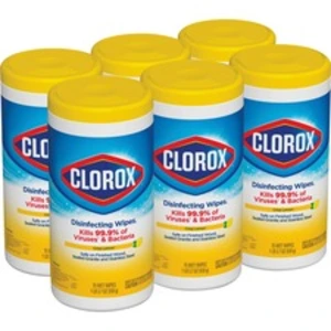 The CLO 01628 Clorox Disinfecting Wipes - Ready-to-use Wipe - Crisp Le