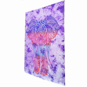 Wild TAPS1109 Bohemian Elephant Tie Dye Pattern Hippie Tapestry Psyche