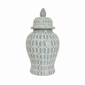 Plutus PBTH93539 Temple Jar - Mint In Green Porcelain