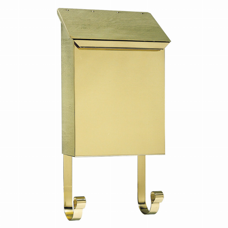 Qualarc MB-400-PB Provincial Collection Brass Mailboxes (vertical) In 