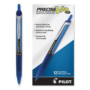 Pilot PIL 13450 Precise V10 Rt Retractable Pen - Retractable - Black -