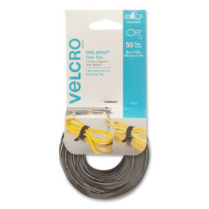 Velcro VEK 93007 Velcroreg; Reusable Ties - Assorted - 60 Pack
