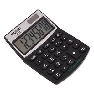 Victor 1100-3A Victor  Mini Desktop Calculator - Large Display, Angled