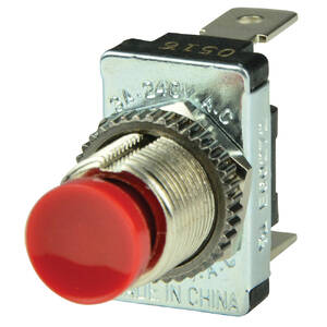 Bep 1001401 Bep Red Spst Momentary Contact Switch - Off(on)