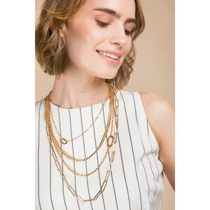 Saachiwholesale 612898 Parker Layered Necklace (pack Of 1)