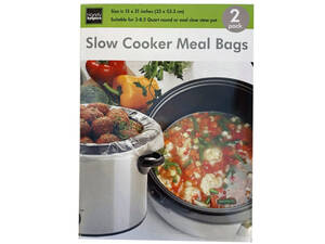 Bulk GE767 2 Pack Slow Cooker Meal Bags