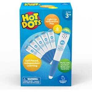 Educational EII 2438 Hot Dots Light-up Interactive Pen, Pack Of 6 - Th