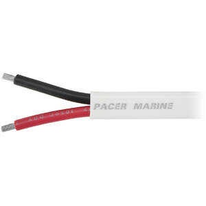 Pacer W18/2DC-100 Pacer 182 Awg Duplex Cable - Redblack - 10039;