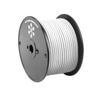 Pacer WUL14WH-100 Pacer White 14 Awg Primary Wire - 10039;