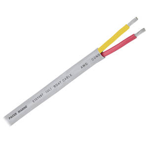 Pacer WR12/2RYW-100 Pacer 122 Awg Round Safety Duplex Cable - Redyello