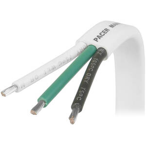 Pacer W16/3-FT Pacer 163 Awg Triplex Cable - Blackgreenwhite - Sold By