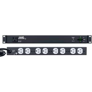 Lowell 0181-0082 Power Panel-15a 9-outlets 1u 9' Cord 1-stage Surge Su