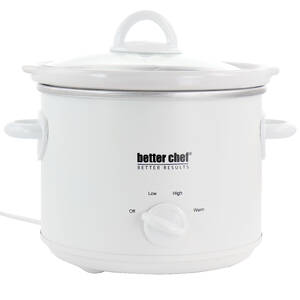 Better IM-460W 3 Quart Round Slow Cooker With Removable Stoneware Croc
