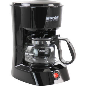 Better IM-106B 4 Cup Compact Coffee Maker In Black With Removable Filt