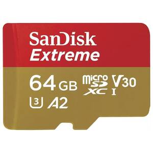 Sandisk SDSQXAH-064G-AN6MA Extreme, Microsdxc, Memory Card, 64gb, Uhs-